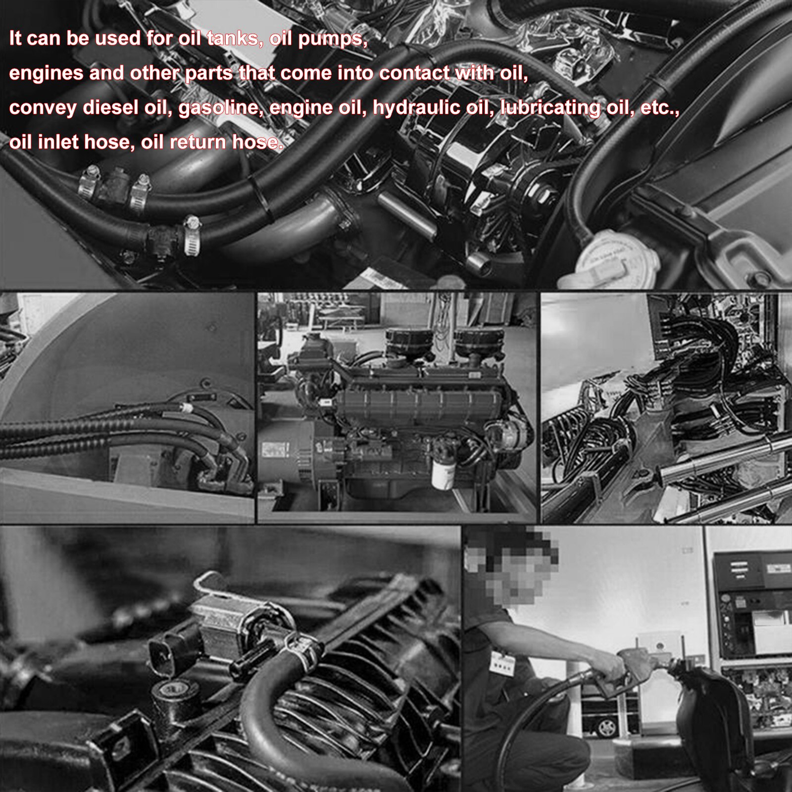 5mm 6mm 8mm 10mm Innen/10mm 11mm 13mm 15mm Außen Durchmesser auto Kraftstoff Schlauch Motor Anti-aging Gummi Luft Vakuum Öl Benzin Schlauch