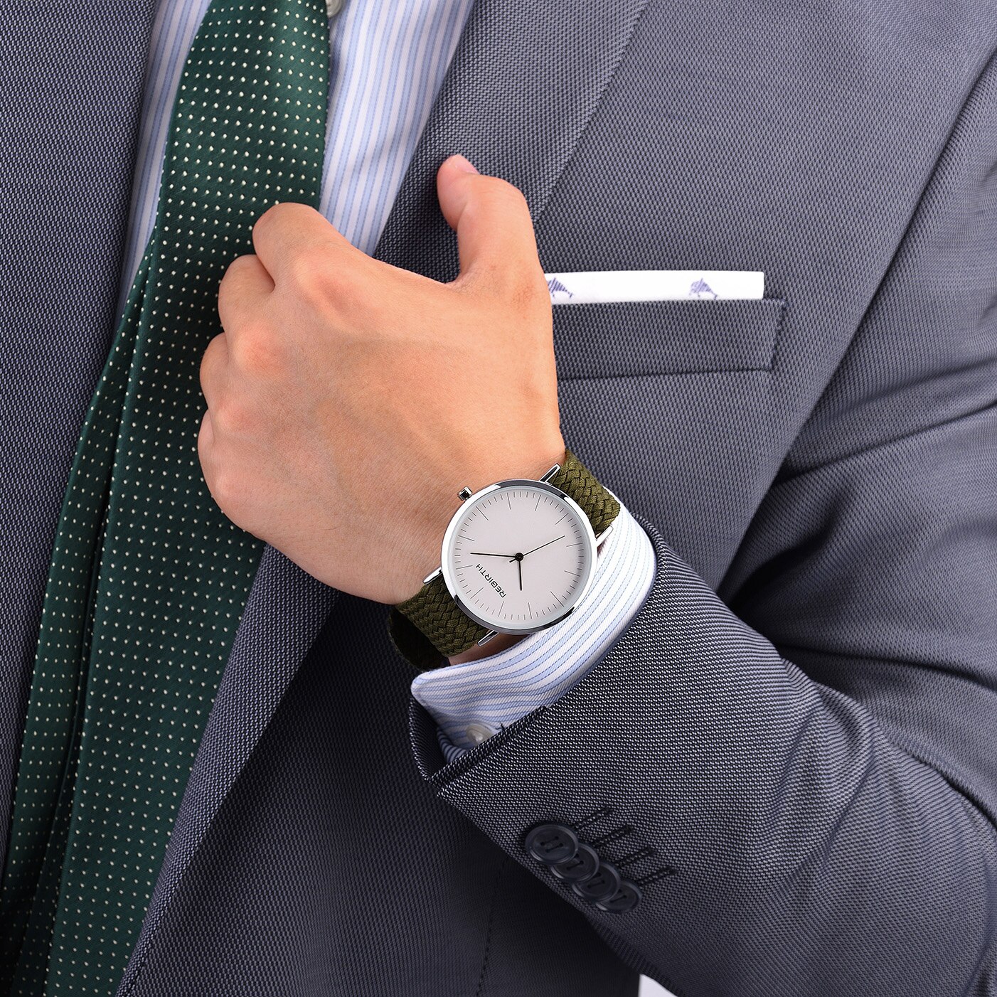 nuevos relojes de REBIRTH para mujer, hombres, superior, relojes de pulsera Unisex de Nylon, relojes deportivos de cuarzo, reloj masculino