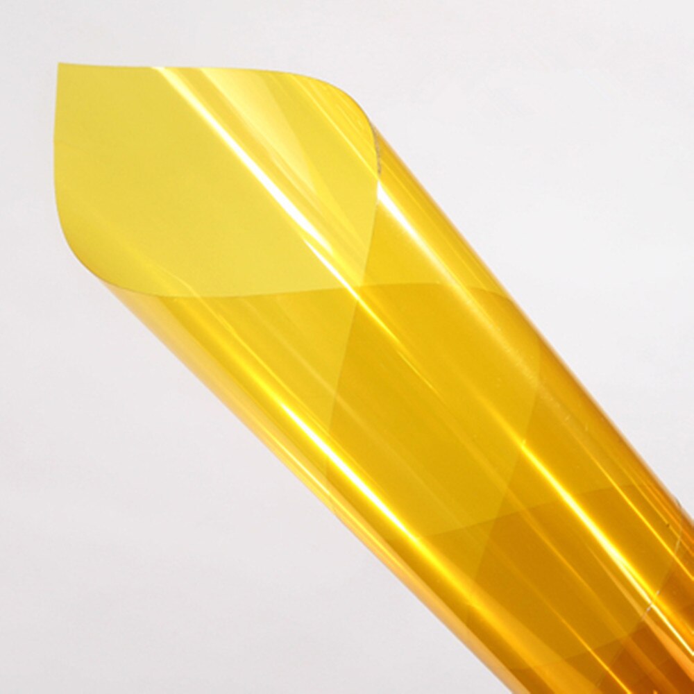 Gold Yellow Decoration Solar Tint Window Film Improve Privacy UV 99% Length: 1000cm(394") Party window Decor