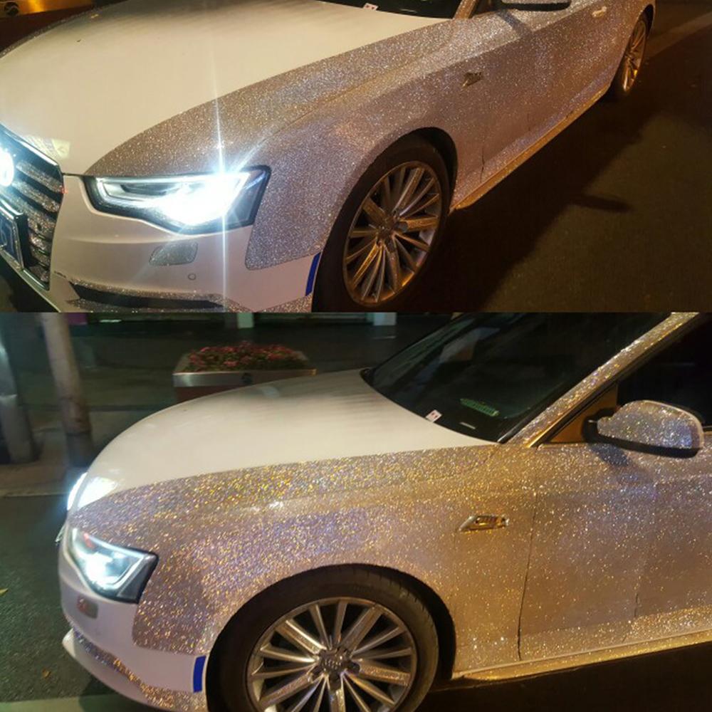 Strass brillants en cristal, 40x24cm, autocollant de décoration de voiture à faire soi-même