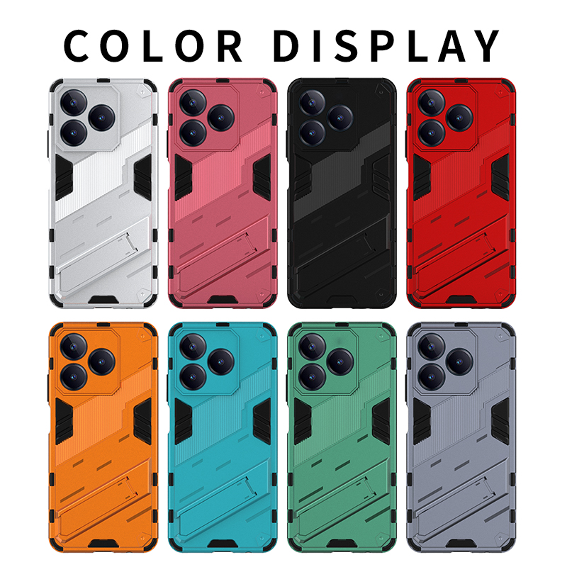 Shockproof Case For Realme C51 C53 C55 C61 C63 C65 C67 Note 50 4G Bumper Armor Back Holder Phone Cover for OPPO A79 5G Fundas