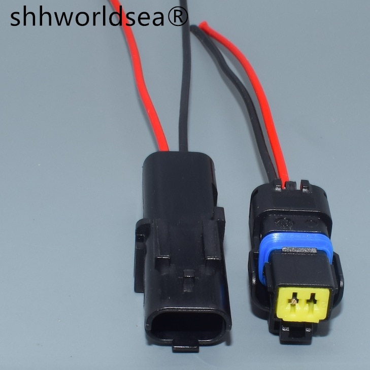Shhworldsea 1 stücke 1,5mm 2Stift Weiblich männlich Wasser Temperatur Sensor Stecker Drehen Licht FO Lampe Stecker Für Renault Peugeot citroen