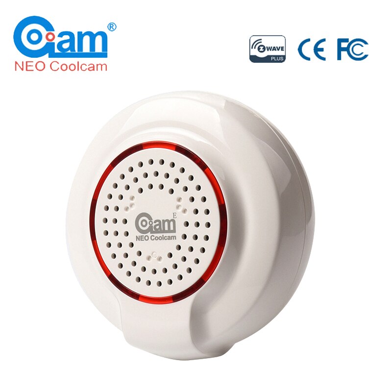 NEO COOLCAM NAS-AB01Z Z-wave Wireless Siren Alarm Sensor Compatible with Z wave Plus Sensor Alarm Home Automation Alarm
