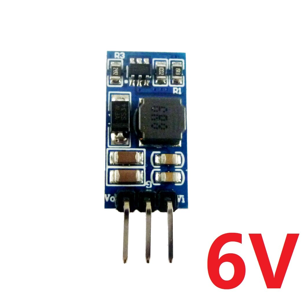 7W Mini Dc Dc Boost Converter 2.6-5.5V 5V 6V 9V 12V led Motor Regulator Module: 6V with Pin