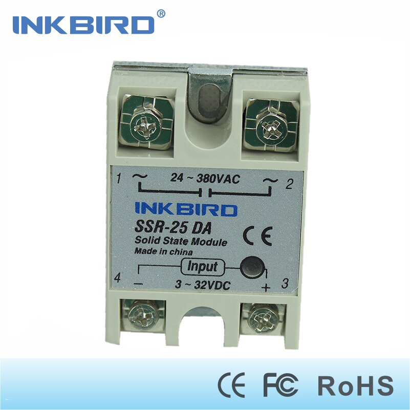 Inkbird ITC-106VH PID Temperature Controllers + K sensor + 40A SSR + heat sink, Solid State Relay for Sous Vide, thermocouple k