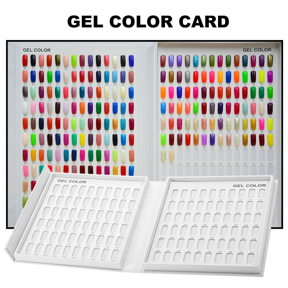 Boîte d'exposition de vernis à ongles Gel, modèle , livre dédié à 216/120 cartes de couleurs, peinture, manucure