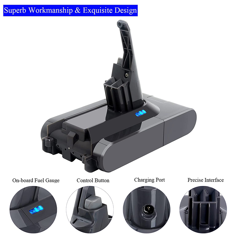 Dyson V8 6800mAh Replacement Battery Fit for V8 Animal V8 Absolute V8 Fluffy V8 Motorhead r Cord-Free Handheld Vacuum