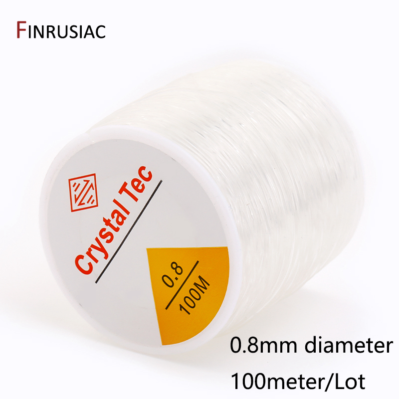 0.4-1.0mm cabo elástico corda de cristal transparente linha elástica para fazer jóias, diy pulseira colar frisado acessórios: CINZA