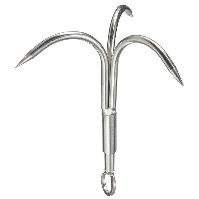 Small Stainless Steel Three Claw To Hook Claw 3 Water Tiger 3 Grass Knife Flying C4N3: Default Title