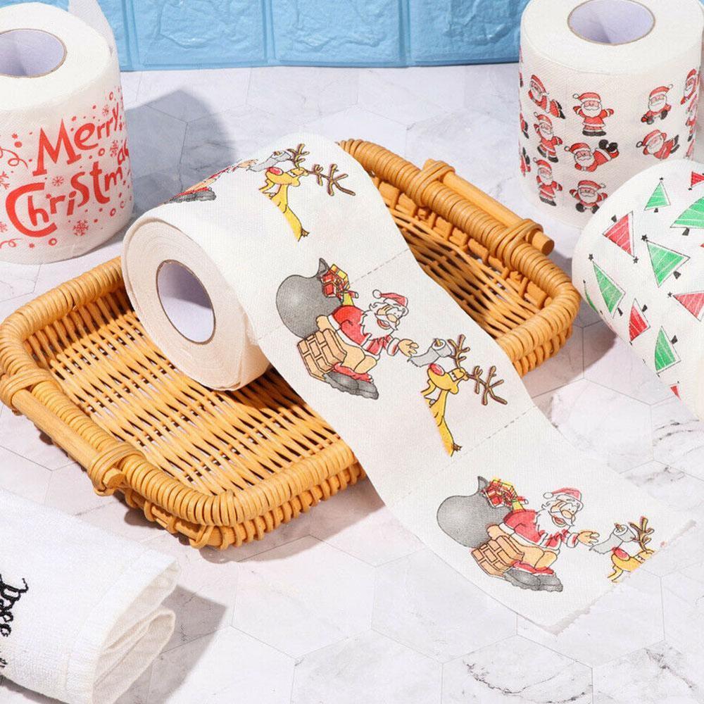 Kerst Toilet Roll Paper Thuis Kerstman Bad Toilet Roll Paper Kerst Levert Xmas Decor Tissue Xmas Diy Supplies
