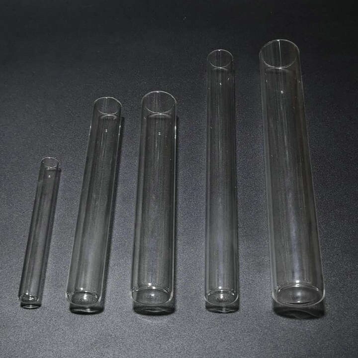 12pcs/lot 15*100mm Transparent Glass Flat Bottom Test Tubes for School/Laboratory Glassware