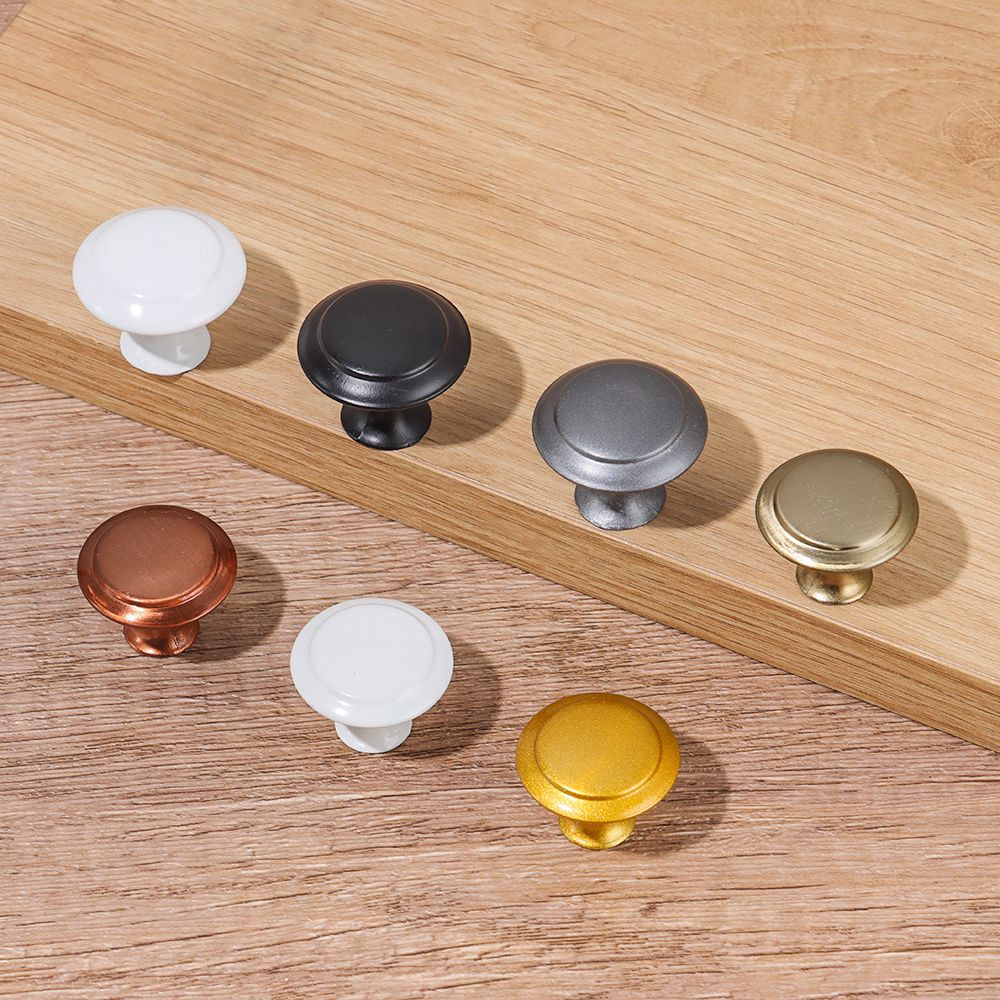 2pcs/lot Wardrobe Pulls Round Brass Furniture Door Handles Fitting Kitchen Cupboard Dresser Drawer Knobs Luxury Cabinet Pull