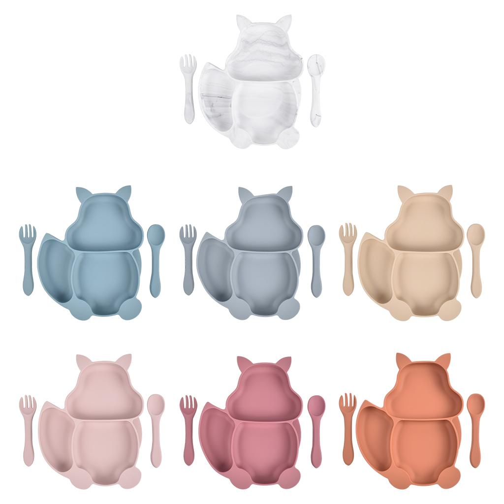 Vassoio da tavolo per alimenti per bambini diviso in plastica per bambini