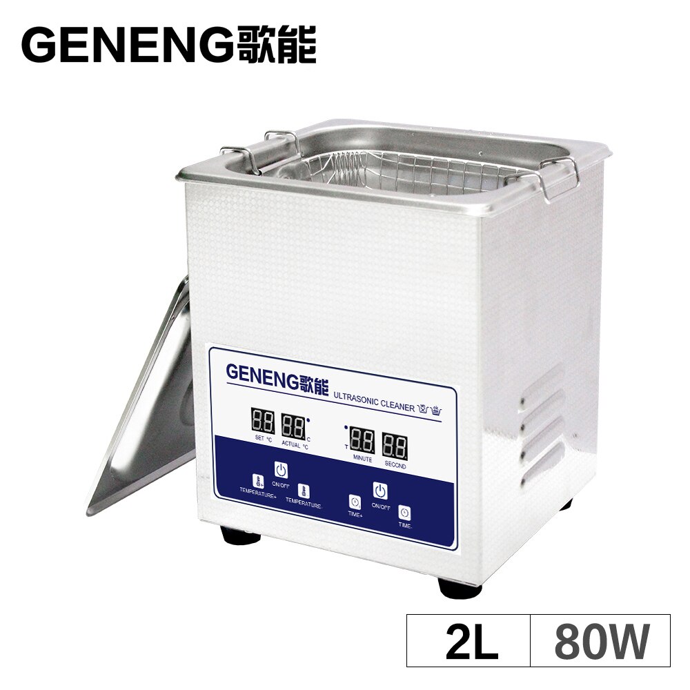 2L Digital Ultrasonic Cleaner Bath Heat Time Cleaning Ultrasound Tank Metal Mold Washer Lab Equipment Jewelry Watch