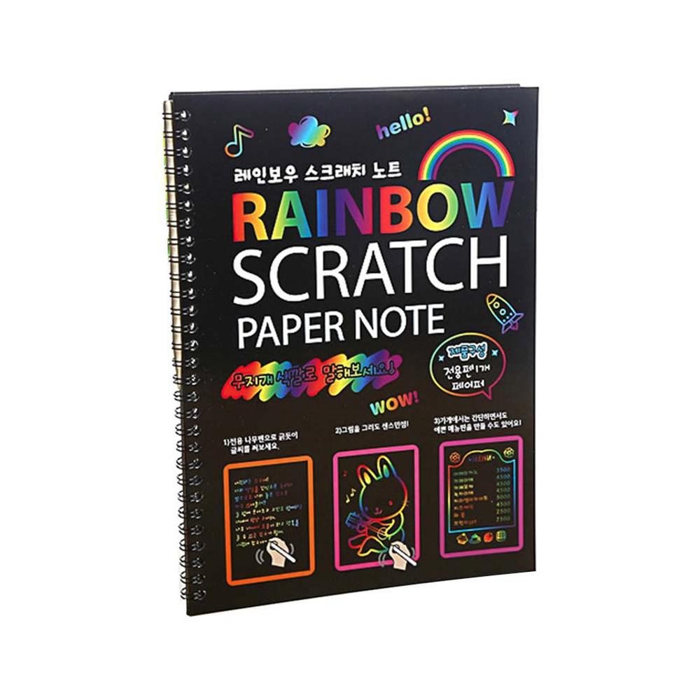 Drawing Painting Graffiti Diy Graffiti Blank Page Notebook Painting Eye Protect Coil Binding Good For Painting And Graffiti: multi-color L