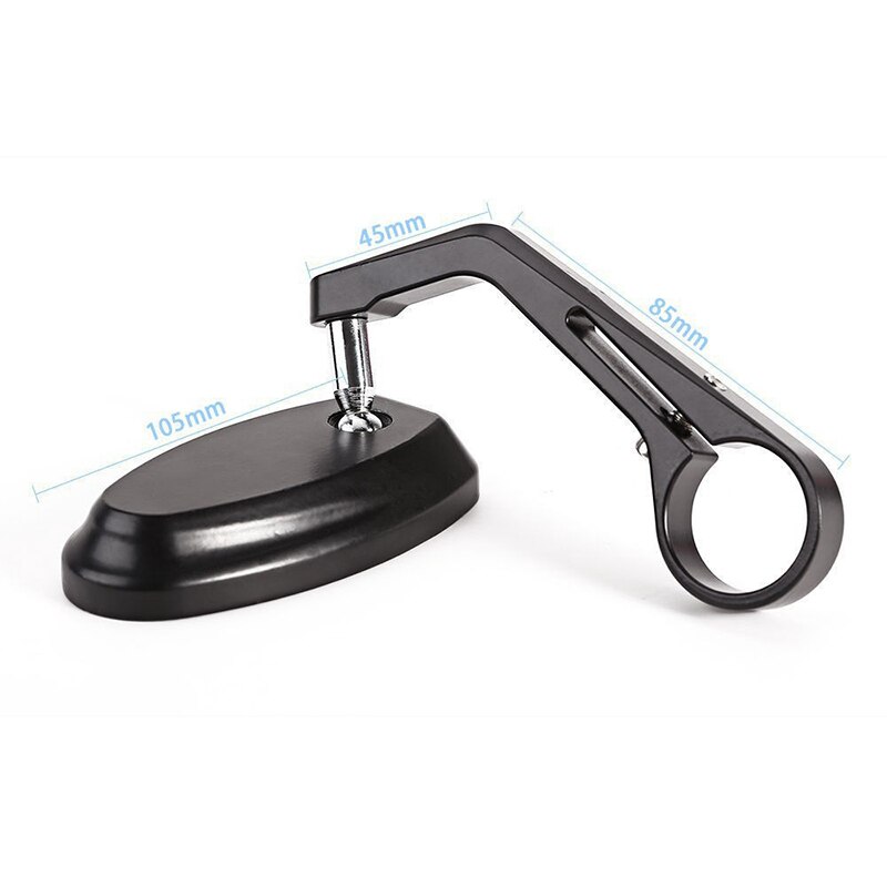 Rétroviseurs de guidon de moto noir 7/8 "rétroviseurs latéraux classiques ovales