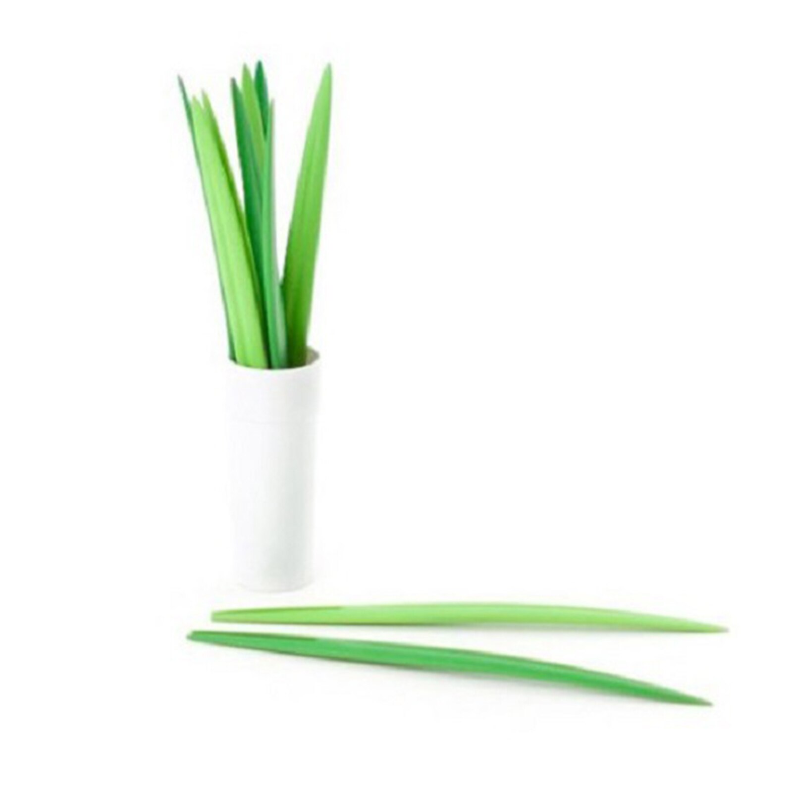 Tenedor de fruta de hoja de bambú verde , palillos, tenedor de cóctel, boda, Festival, cumpleaños, utensilios de cocina, 10 unids/set por juego