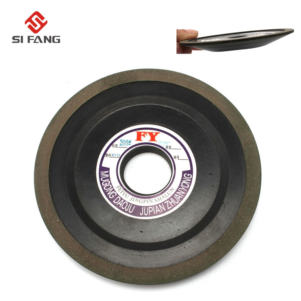 6" 150mm Tapered Diamond Grinding Wheel to Grind Carbide Hard Steel Alloy saw blade abrasive disc abrasion wheel 200 Grit 100%