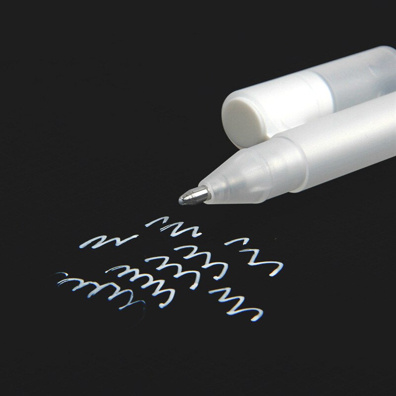 White Color Art Marker Gelly Roll White Pen Liner Basic Art Marker Drawing Paint Marker Highlighter