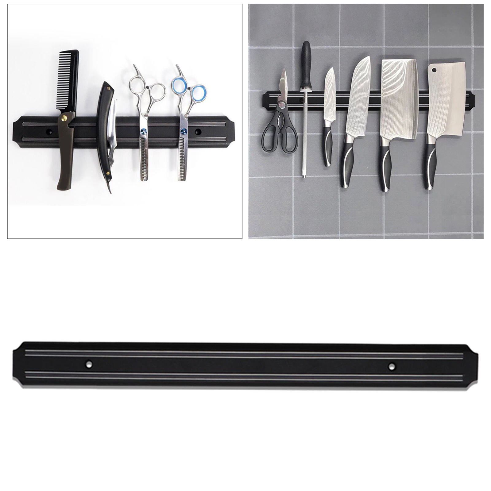 Magnetische Messen Strip Bar Muur Houder Multifunctionele Voor Wasserij Garage: 55x4.8x1.3cm