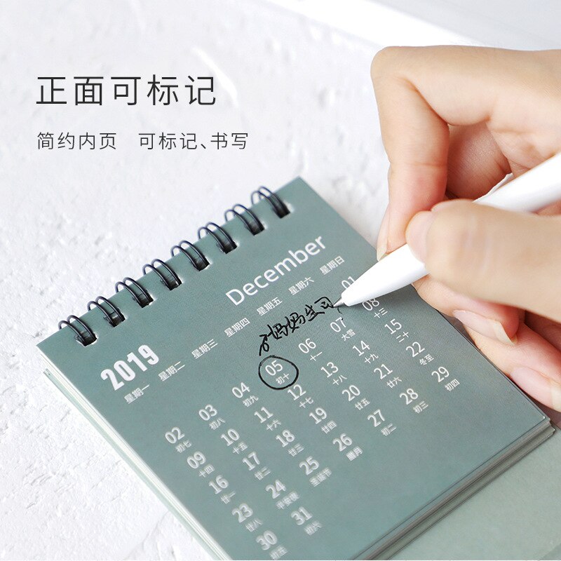 Desktop Mini Calendar DIY Weekly Plan Schedules Office Desk Decoration Paper Stationery For Office Worker office supply