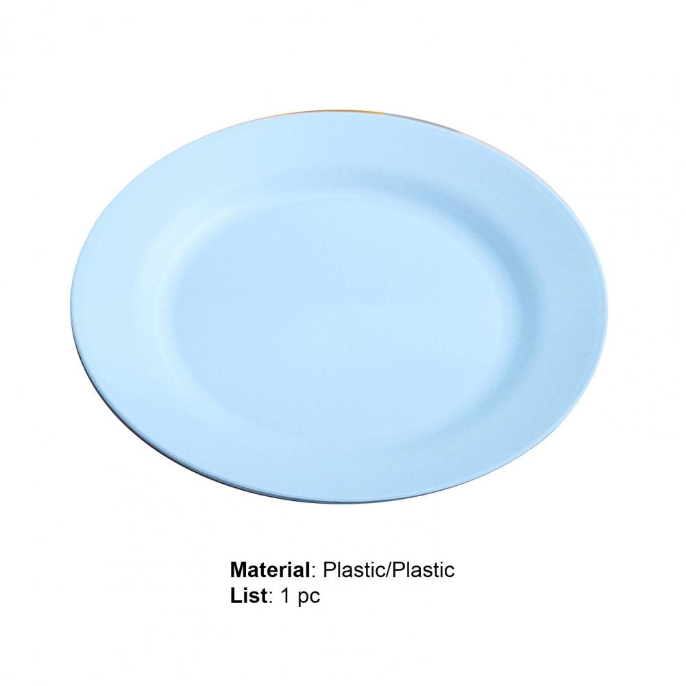 Shockproof Food Plate Plastic Heat-resistant Dinner Plate Tableware Set Breakfast Plate Salad Tray Steak Flate for Home