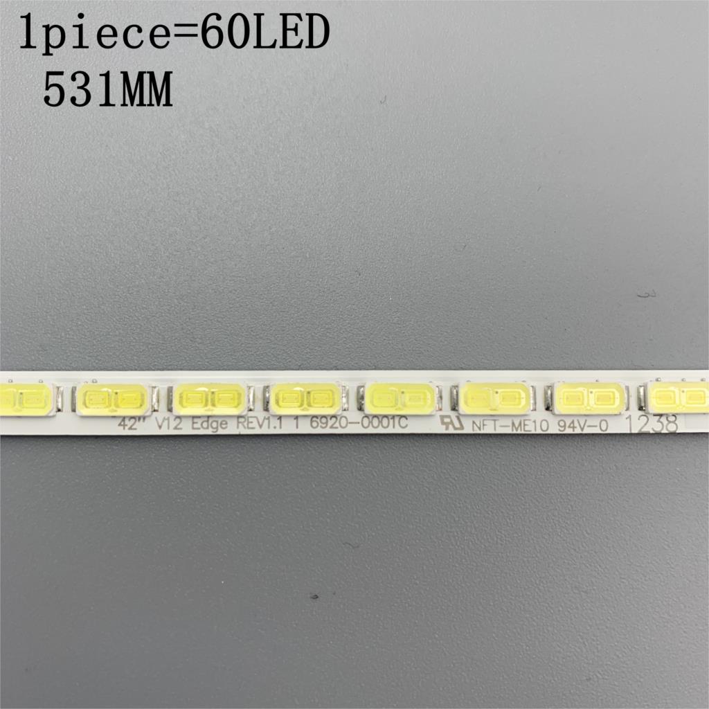 531mm led-taustavalonauhaa 60 lediä k-onkalle  lg 42 tuuman tv led 42 x 8000pd 6920l 0001c 6922l 0016a le42 a 70w 6916 l 01113a lc420 eun