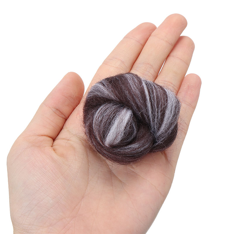 7 Pcs 35G Naaldvilten Wol Vezels Gemengd Natuurlijke Collection Voor Dier Naaien Projecten Vilten Ambachten Pop Handwerken