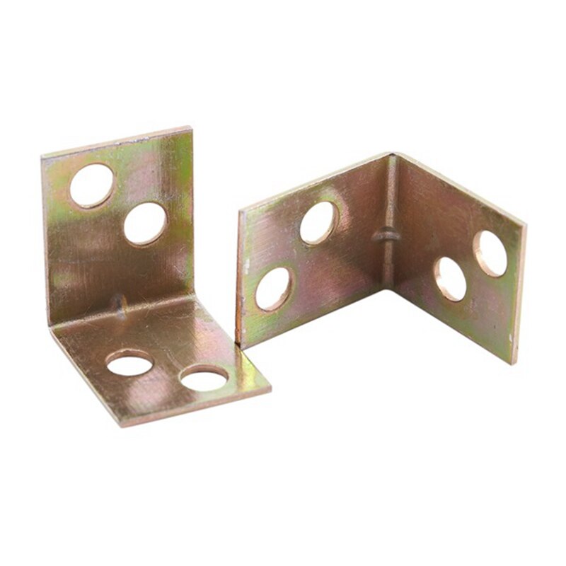 12 Stuks Metalen Plank Ondersteuning 90 Graden Haakse Beugel & 16x Hoek Brace, 20Mm X 20Mm Rvs