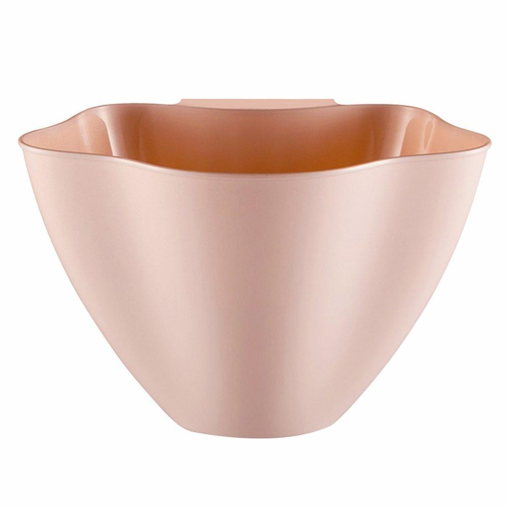 1pc Kitchen Storage Bucket Trash Can Hanging / Debris Storage Basket Multifunction Desktop Storage Box Plastic Tool: Pink