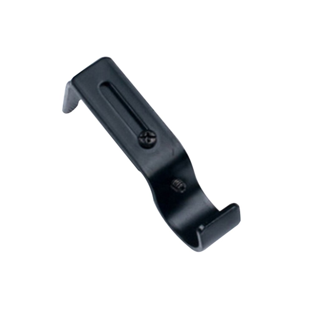 Adjustable Iron Window Curtain Rod Bracket Holder Drape Bar Fixed Hook Clamp Magic Wall Curtain Hanging Rod For Home Bedroom: Black