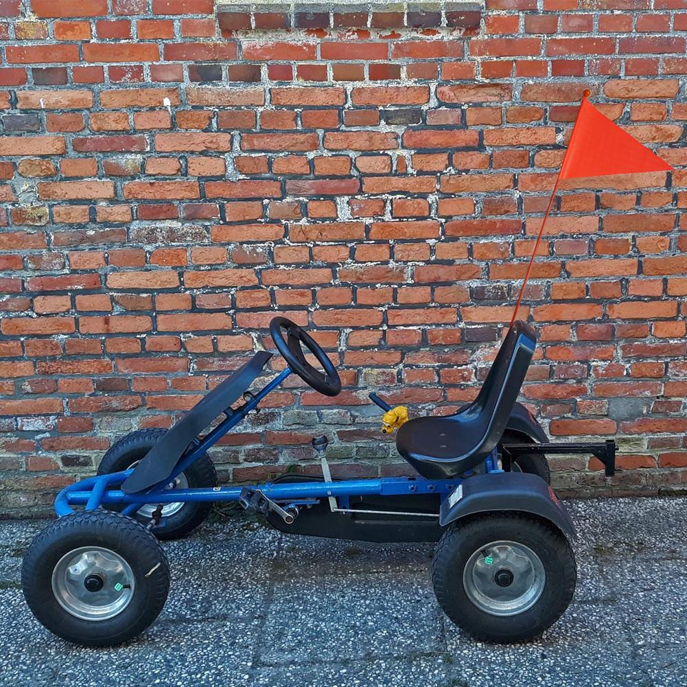 Bandera de seguridad para bicicleta, Bandera de seguridad en bicicleta para niños, bandera Triangular con soporte de montaje para niños y niñas, equipo de ciclismo