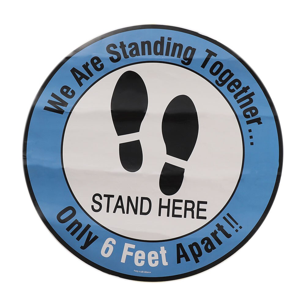 Waterproof Public Area Social Distancing Floor Sticker Please Keep Your Distance Isolation Label Safety Floor Sign Decal Sticker: 7