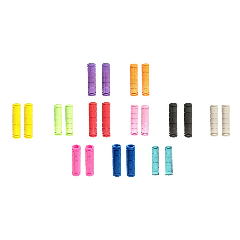 Bike Handlebar Grips Ergo Rubber Cycling Bicycle Grips Ergonomic Shape and Vibration/Shock Absorbent Rubber Grips