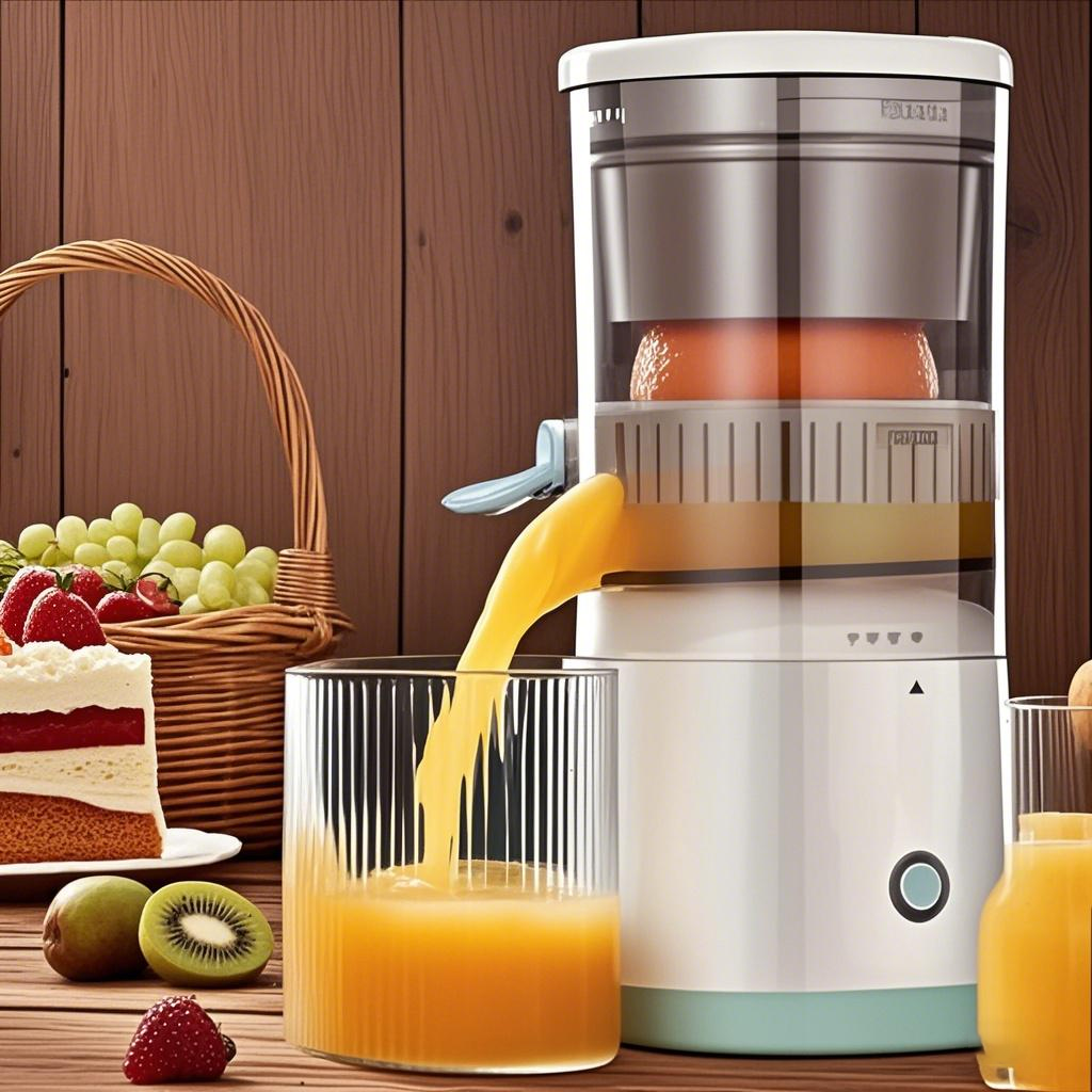 1pc multifunktionelle juicepressere, der adskiller frugtkødet, til frisk og sund juice.