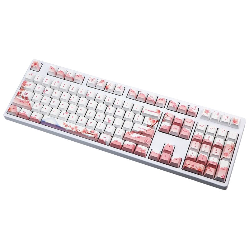 110 Keys Pbt Keycap 5 Zijden Dye Subbed Cherry Profiel Mechanische Toetsenbord Keycap Set Voor Mx Toetsenbord Schakelaars