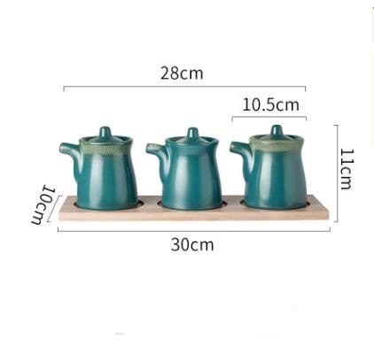 Nimitime estilo japonês forno vitrificado cerâmica tempero pote tempero óleo vinagre pote tempero garrafa de óleo molho de soja frasco: D