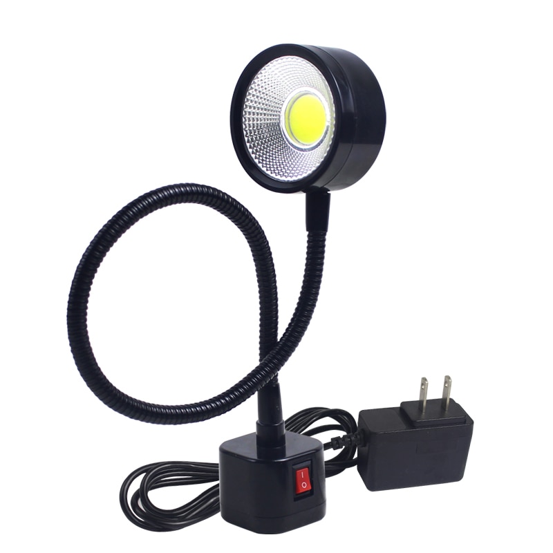 LED-arbeitslicht Magnet Basis flexibel Schwanenhals Lampe 5W NäHenne Kleidung Maschine Licht Mit Stecker