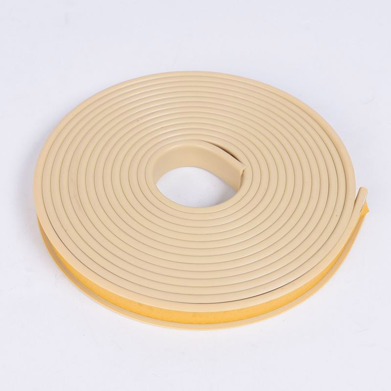Self-Adhesive Edge Banding Tape Furniture Wood Board Cabinet Table Chair Protector Cover U-Shaped Silicone Rubber Seal Strip: Beige / 18mm