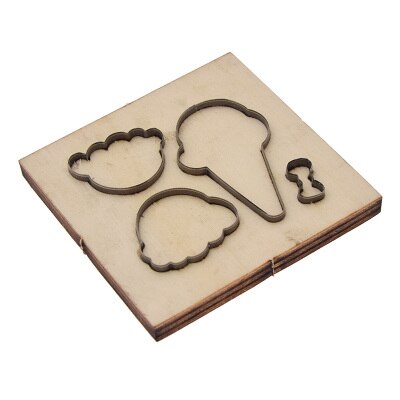 Handmade Multi Shaped Cutter Template Steel Punch Cutting Wood Mold For Leather Crafts DIY Making Tools: 3