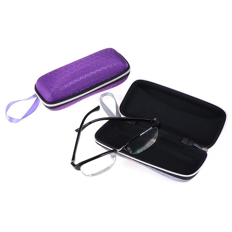 1pcs Eyewear Cases Cover Sunglasses Case Glasses Box With Lanyard Zipper Eyeglass Cases For Men Women