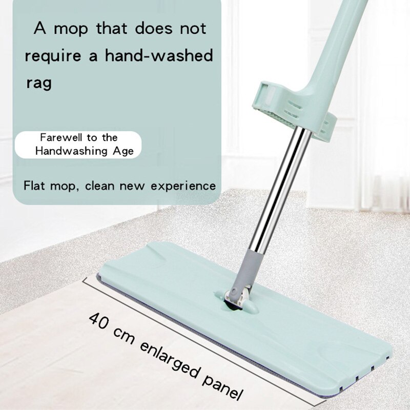 Free Hand Washing Floor Mop With Spin Flat Mop Rag For Lazy Microfiber Pad Cleaning Kitchen Home Mop 360 Rotating Magic Mop
