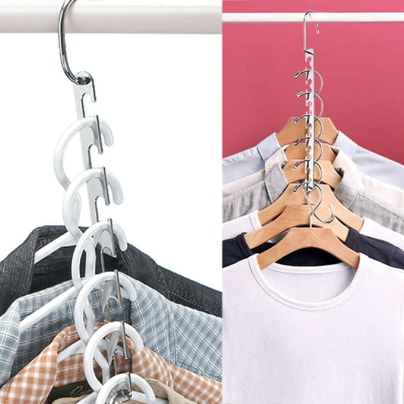 Space Saver Saving Wonder Metalen Magische Hanger Kleding Kast-Organizer Haken