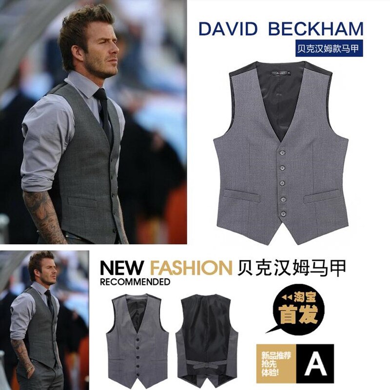 British Style Vest Wedding High Goods Cotton Men's Suit Vest High-end Men's Business Casual Suit Vest