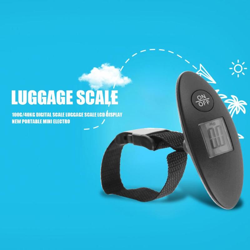 100g/40kg Digital Scale Luggage Scale LCD Display Portable Mini Electronic Pocket Travel Handheld Weight Balance