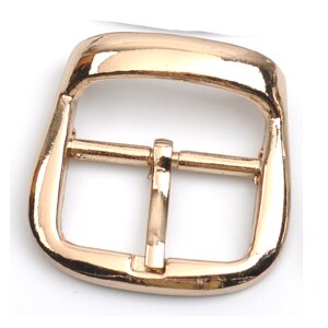 25pcs Metal Buckle hook buckle clip 22mm metal buckle with pin bronze high polished belt buckle BK-049: Gold