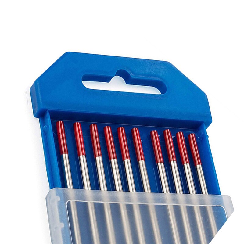 Worbright Wolfram Schweißen Elektroden 10 Stück Argon Bogen Tig Schweißen Stangen Edelstahl Eisen Aluminium Perücke-schweißen: rot / 1,6mm