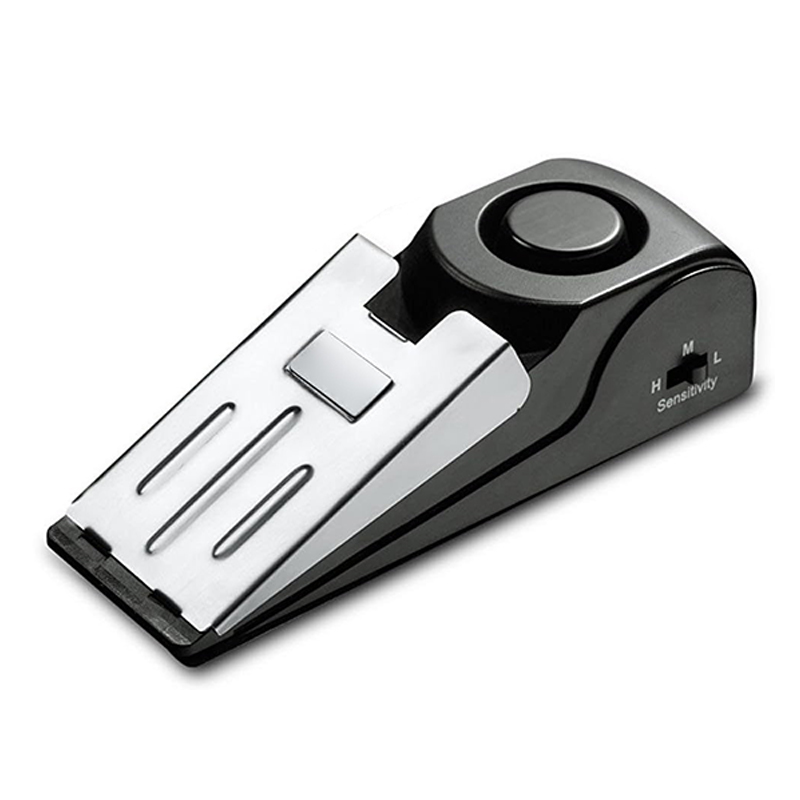 Dörrstopp säkerhetslarm, bärbart 120 högljudda entrélarm dörrstoppslarm för resor hem lägenhet hus (1- pack): Default Title
