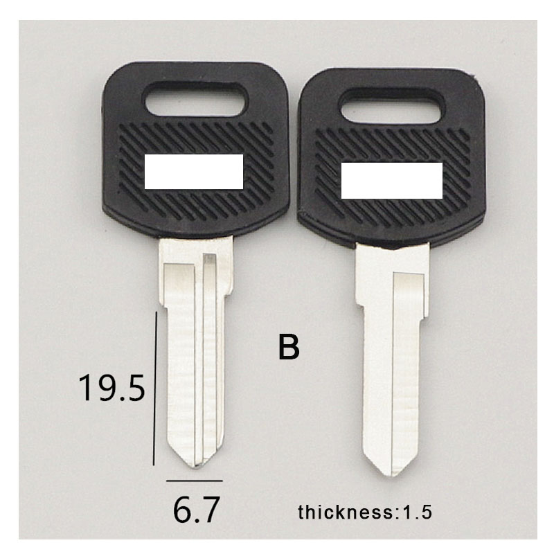 Blanke nøkkelemner egnet for kontorpult, nøkkelemner til postkasseskuff, datapult, arkivskap, nøkkelemner: Gull