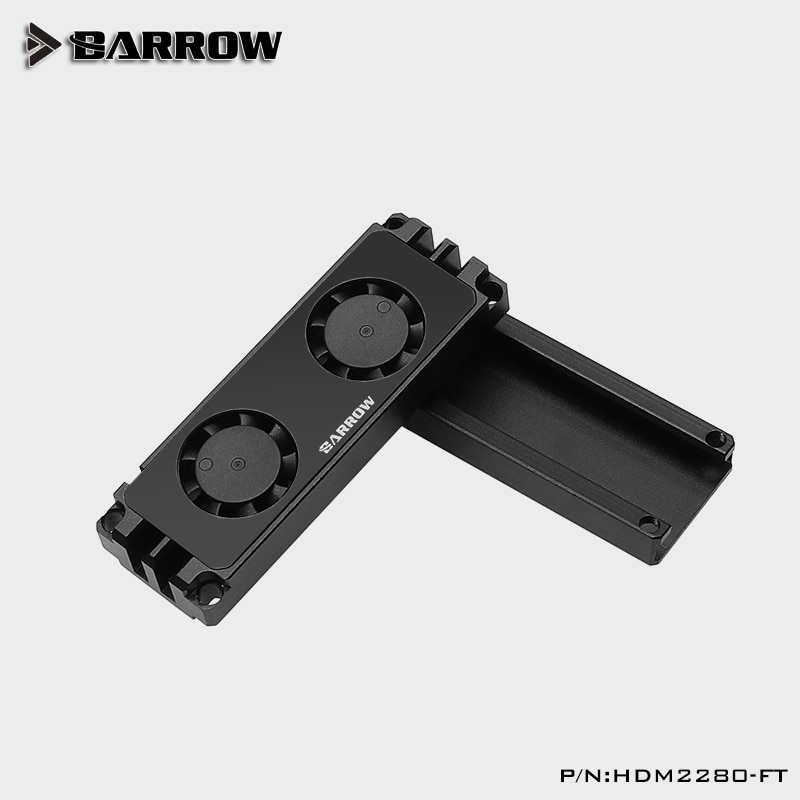 Barrow 2280 22110 PCIE SATA support multi specification M.2 Hard Disk Dual Fan Heat Sink Cooling radiator HDM2280-FT